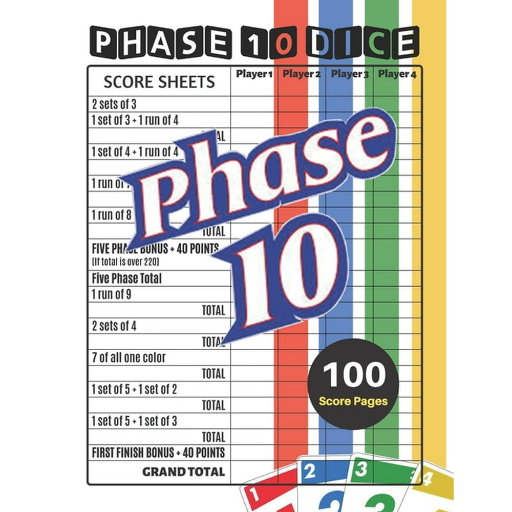 Phase 10 24 Phase 10 Score Sheets V 2 Perfect 100 Phase Ten Score phase-10-24-phase-10-score-sheets-v-2-perfect-100-phase-ten-score