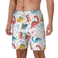 thumbnail image 2 of Xecao Dinosaur for Men's Swimming Trunks Swim Trunks Quick Dry Swim Shorts with Mesh Lining Funny Swimwear Bathing Suits, 2 of 9