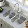 thumbnail image 6 of Karran 32" Undermount 18-Gauge Stainless Steel 40/60 Double Bowl Kitchen Sink Kit, 6 of 6
