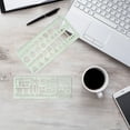 thumbnail image 3 of EeaseCA 6Pcs Green Plastic Stationery Measuring Tool Ruler Template Ruler School Supply, 3 of 7