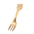 thumbnail image 3 of SASABAXI 1Set Stainless Steel Fork Golden 3-Teeth For Children Eating Western Food Home Dining, 3 of 8