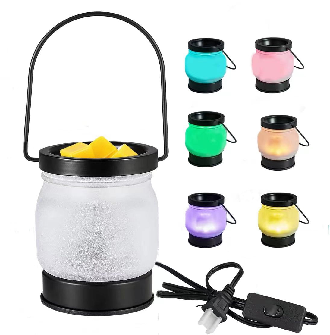 Reyox Wax Melt Warmer with 7 Colors Lighting, Electric Wax Warmer with