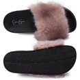 thumbnail image 6 of Jessica Simpson Womens Plush Slide On Open Toe Slipper with Memory Foam, 6 of 9