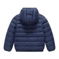 thumbnail image 4 of BXJX Boys Hooded Puffer Jackets, Warm Fall Winter Long Sleeve Full Zip Outerwear with Pockets Navy Size 9-10 T, 4 of 6