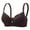 Wine, variant on Soft Underwire Comfort Flower Lace Bra for Women Breathable Adjustable Straps Everyday Wear Elegant Underwear