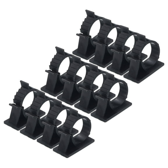 Adhesive Cable Management Clip 50Pcs PE Cord Clamps 22 to 25mm Adjustable USB Cords Mouse Cables Network Cable