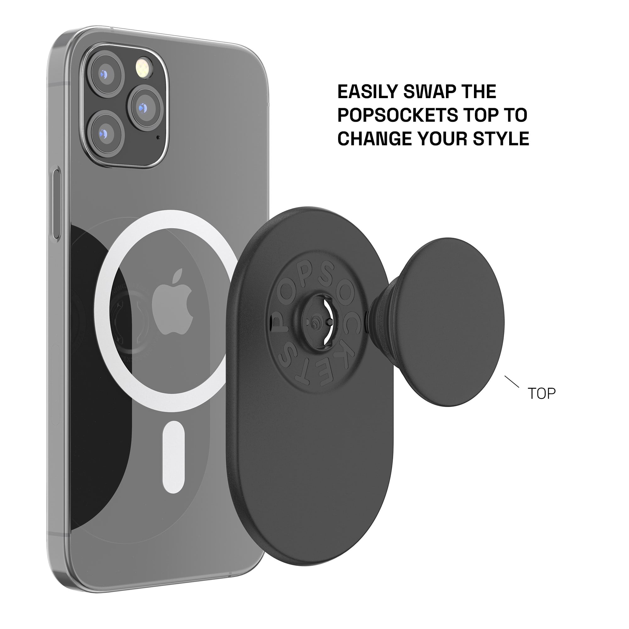 PopSockets PopGrip Mobile Phone Grip and Stand for MagSafe – Three