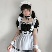 ICQOVD Womens Lovely Maid Cosplay Costume Animation Show Japanese Outfit Dresses Clothes