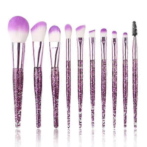 10Pcs Professional Makeup Brushes Set Cosmetic Powder Eye Shadow Foundation Blush Blending Concealer Beauty Make Up Tool