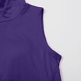 thumbnail image 6 of Miorin Women Turtleneck Sleeveless Tank Tops with Built-in Padded Bra, Stretch Modal Wireless Shelf Bra Undershirt, Solid Fitted Layering Cami for Spring Fall Winter Daily Casual Outfits, Purple L, 6 of 9