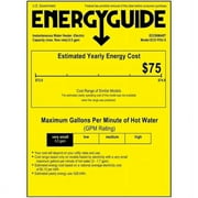 EcoSmart ECO POU-06T 6.5 kW 120V Thermostatic Tankless Electric Water Heater