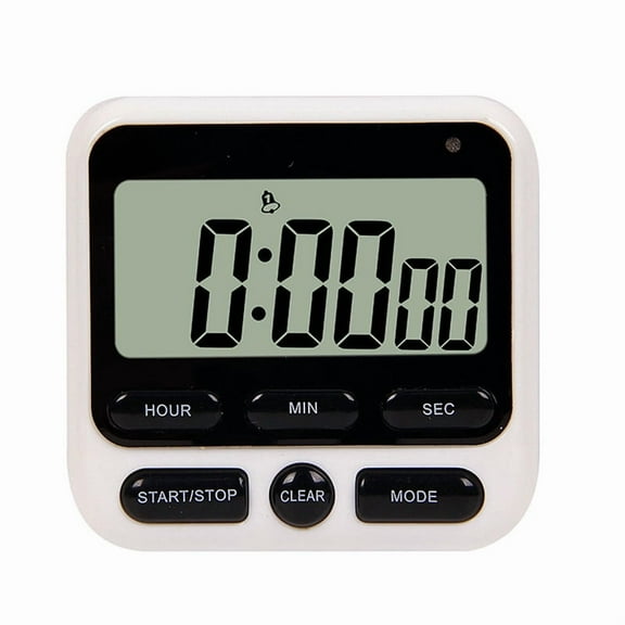 Timer, Digital Timer with Mute/Loud Alarm Switch ON/Off Switch, Large LCD Display Magnetic Count Up and Count Down for Kids Teachers Cooking(Black)