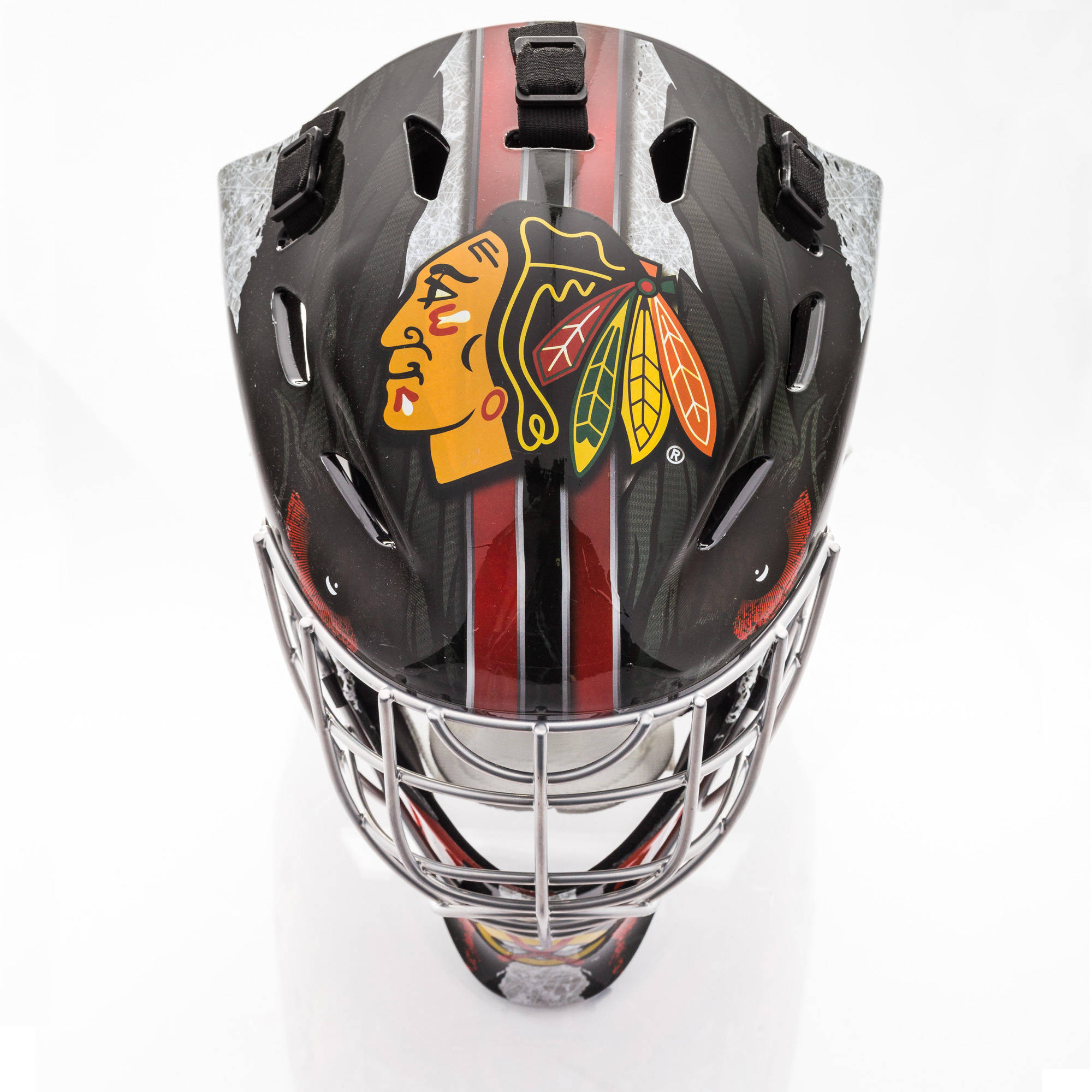 Franklin Sports 74005F01E2 Sports GFM 1500 NHL Chicago Blackhawks Goalie Face Mask - image 2 of 6