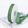 thumbnail image 1 of Nvzi Cinta brillante - Lazos de cinta verde, 2 rollos, 1,5 cm x 22 m, cinta de nailon resistente, ideal para surtido de cintas para manualidades, adecuada para proyectos de bricolaje y decoración., 1 of 5