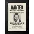 thumbnail image 2 of Vintage Apple Collection 10x14 Black Modern Framed Museum Art Print Titled - John Dillinger Wanted Poster, 2 of 5