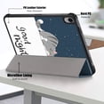thumbnail image 5 of New iPad (2022) Case, Dteck Slim Tri-Fold Standing Protective Case with Hard Back Shell for Apple iPad 10th Generation 2022 10.9 inch, Lazy Cat, 5 of 8