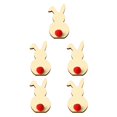 thumbnail image 1 of Kearding Paquete de 5 piezas de de conejo, decoraciones de Pascua, Color de tronco, estilo Simple, manualidades para álbum de recortes, regalos JM01172 5Conjunto, 1 of 6