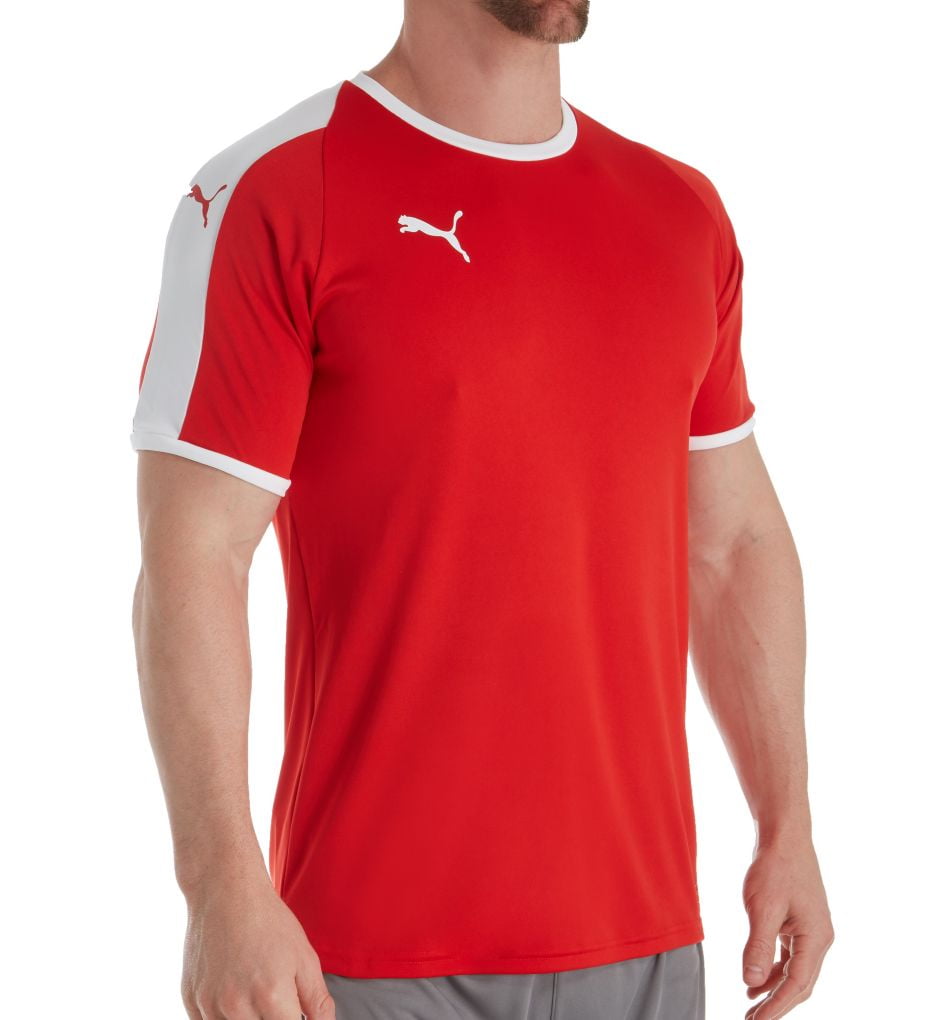 Men's Puma 703417 LIGA Core Short Sleeve Performance Jersey T-Shirt ...