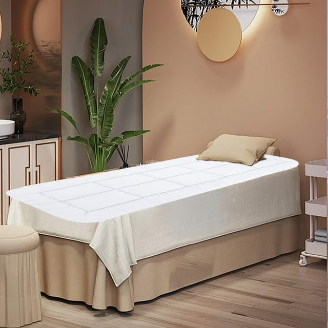Cojín para mesa de , funda para cama de salón, transpirable para SPA, belleza, poliéster, cómodo con orificio, colchón engrosado, 70cmx185cm