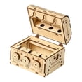 thumbnail image 3 of Bunblic Wooden 3D Puzzle Case Treasure Box Model DIY Mechanical Treasure Box Creative Crafts Wooden 3D Model Kits for Gift Home Decor, 3 of 8