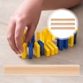 thumbnail image 2 of Professional Dominoes Set Beige Wooden 8Pcs 7.5X0.9X0.7In, 2 of 6