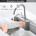 thumbnail image 7 of Coolnut 2 Pack Faucet Mat Splash Guard for Kitchen Sink,White 30x5 Inch Super Absorbent Microfiber Sink Protector Mat, Kitchen Sink Mat Machine Washable Kitchen Sink Accessories, 7 of 7