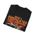 thumbnail image 4 of Once A Firefighter Always A firefighter Novelty Unisex Softstyle T-Shirt, 4 of 4