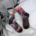 thumbnail image 5 of Fuzoiu Ocean Seahorse Print Athletic Crew Socks for Men & Women,Casual Crew Socks,Above Ankle Crew Socks for Business, Casual, 5 of 6