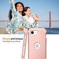 thumbnail image 4 of Decase Compatible with Apple iPhone 16e Phone Case,Shockproof Three Layer Heavy Duty Soft Silicone Rubber Bumper+Hard Plastic Hybrid Protective Case for iPhone 16e,Rosegold, 4 of 7