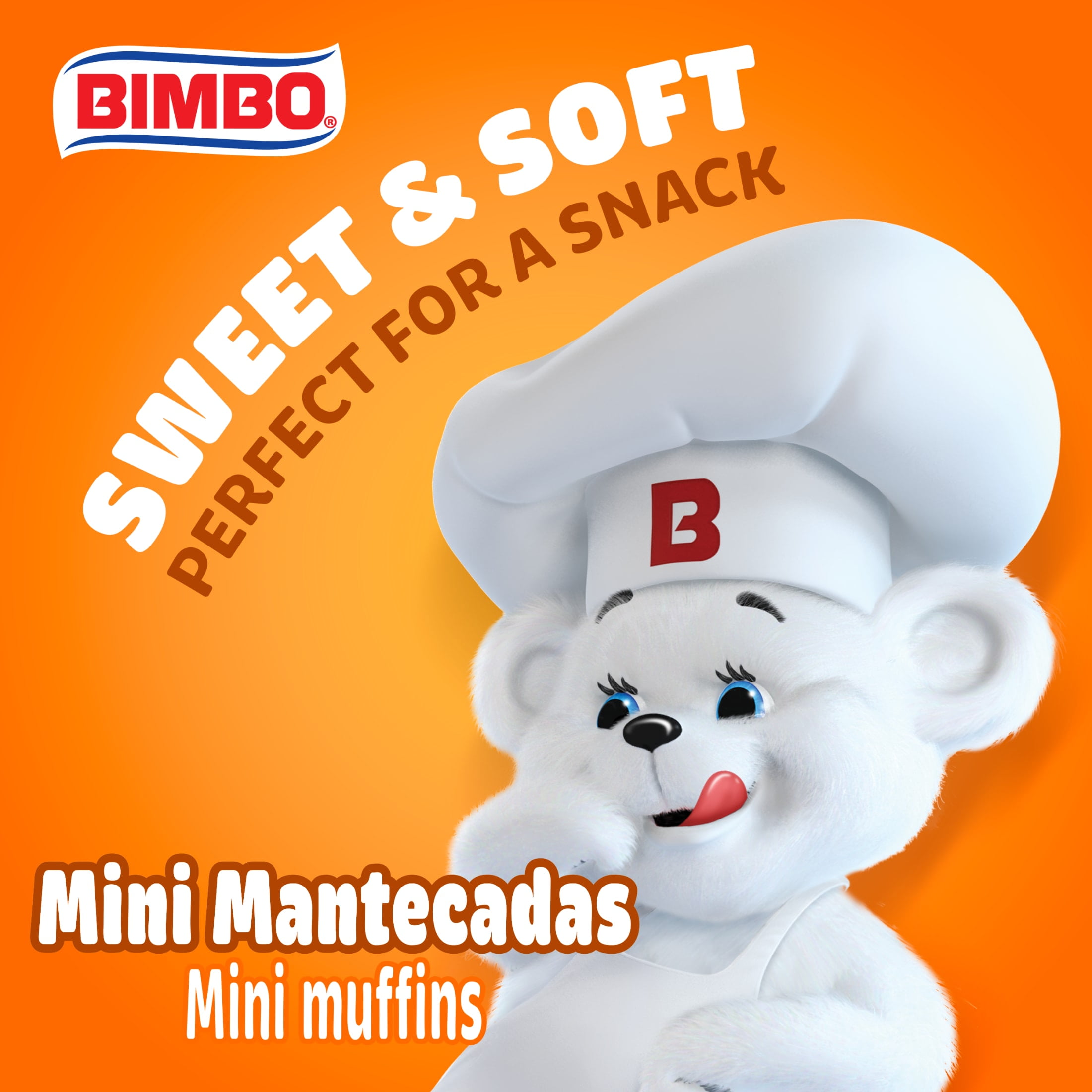 Bimbo Mini Mantecadas Vanilla Mini Muffins, 8 twin packs, 17.6 oz