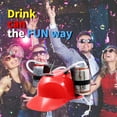 thumbnail image 6 of Novelty Place Drinking Helmet Can Holder Drinker Hat Cap Party Hat, 6 of 8