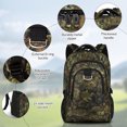 thumbnail image 3 of 30L Travel Backpack for Men & Women,Water-Resistant Lightweight Camo Backpack Hiking Work School Daily Bag,8076 Army Green, 3 of 6