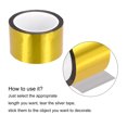 thumbnail image 4 of Unique Bargains Gold Tone Metalized Tape 2.4 Inch x 55 Yards Decor Tape for DIY, 4 of 6