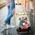 thumbnail image 3 of Freedom Pitbull on Independence Day 4th of July Travel Luggage Cover Terrier Dog Lover Suitcase Dust Protective Decor - 01005, 3 of 5