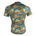 thumbnail image 4 of joogoo Palm Sailboat Moon Pattern Men's Cycling Jerseys Mountain Bike Short Sleeve Tops 3XL, 4 of 7