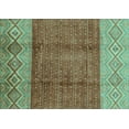 thumbnail image 1 of Ahgly Company Indoor Rectangle Abstract Turquoise Blue Modern Area Rugs, 6' x 9', 1 of 4