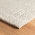 thumbnail image 3 of Dash & Albert Crosshatch Hand Micro Hooked Wool Rug, 2' x 3', Ivory, 3 of 6