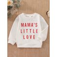 thumbnail image 2 of Bagilaanoe Newborn Baby Boy Girl Valentine's Day Sweatshirt Letter Print Long Sleeve Pullover  6M 12M 18M 24M Infant Loose Tee Tops, 2 of 9