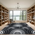 thumbnail image 2 of ODIKA 2'x3' Machine Washable Non-Slip Area Rug, Geometric Dark Gray High Traffic Rug, Gray, 992204, 2 of 7
