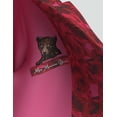 thumbnail image 6 of Long-Sleeve Printed Floral Athleisure Red and Pink, Tuxedo Mini Dress (Women's) - Mrs Momma Bear, 6 of 8