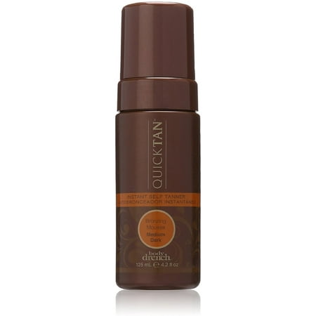Dark Tan Combo - Body Drench Quick Tan Instant Self Tanner Bronzing Mousse, Medium/Dark 4.20 oz