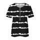 thumbnail image 4 of Blusa informal elegante de manga corta con cremallera y cuello redondo para mujer OAVQHLG3B Store lin121212, 4 of 5