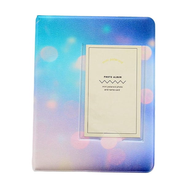 Álbum de fotos con 64 bolsillos para películas Instax Mini 8, 9, 7s, 50 y 90 Azul