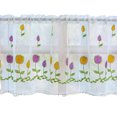 thumbnail image 1 of Naiovety Cortinas decorativas de encaje color café que transforman tu hogar con flores. Cortinas estampadas suaves al tacto. Decoración del hogar Como se muestra 150*60 cm, 1 of 6