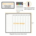 thumbnail image 3 of JJPRO Magnetic Dry Erase Chore Chart for Fridge - Reusable Chore Chart for Refrigerator - Used for Multiple Kids - Chore Refrigerator Organizer - Behavior Chart for Multiple Kids, 3 of 7