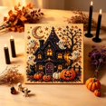 thumbnail image 4 of Halloween Pearl Diamond Painting Art Kit with Frame for Adults & Beginners, Gemstone Diamond Dots Beads Painting for Home Wall Decor Halloween, 4 of 6