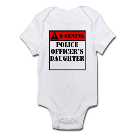 

CafePress - Warning Police Officers Daughter Body Suit - Baby Light Bodysuit