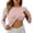 Khaki, variant on Long Sleeve Shirts for Women 2026 Spring Crewneck Slim Fit Undershirt with Build-in Wireless Bra Padded Blouse Top