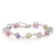 thumbnail image 1 of Pulseras para mujer, regalos para mujer, pulsera de eslabones de cadena de cristal color plata, pulsera de regalo para mujer y niña, pulsera elástica ajustable con diamantes brillantes, pulsera iónica, 1 of 3