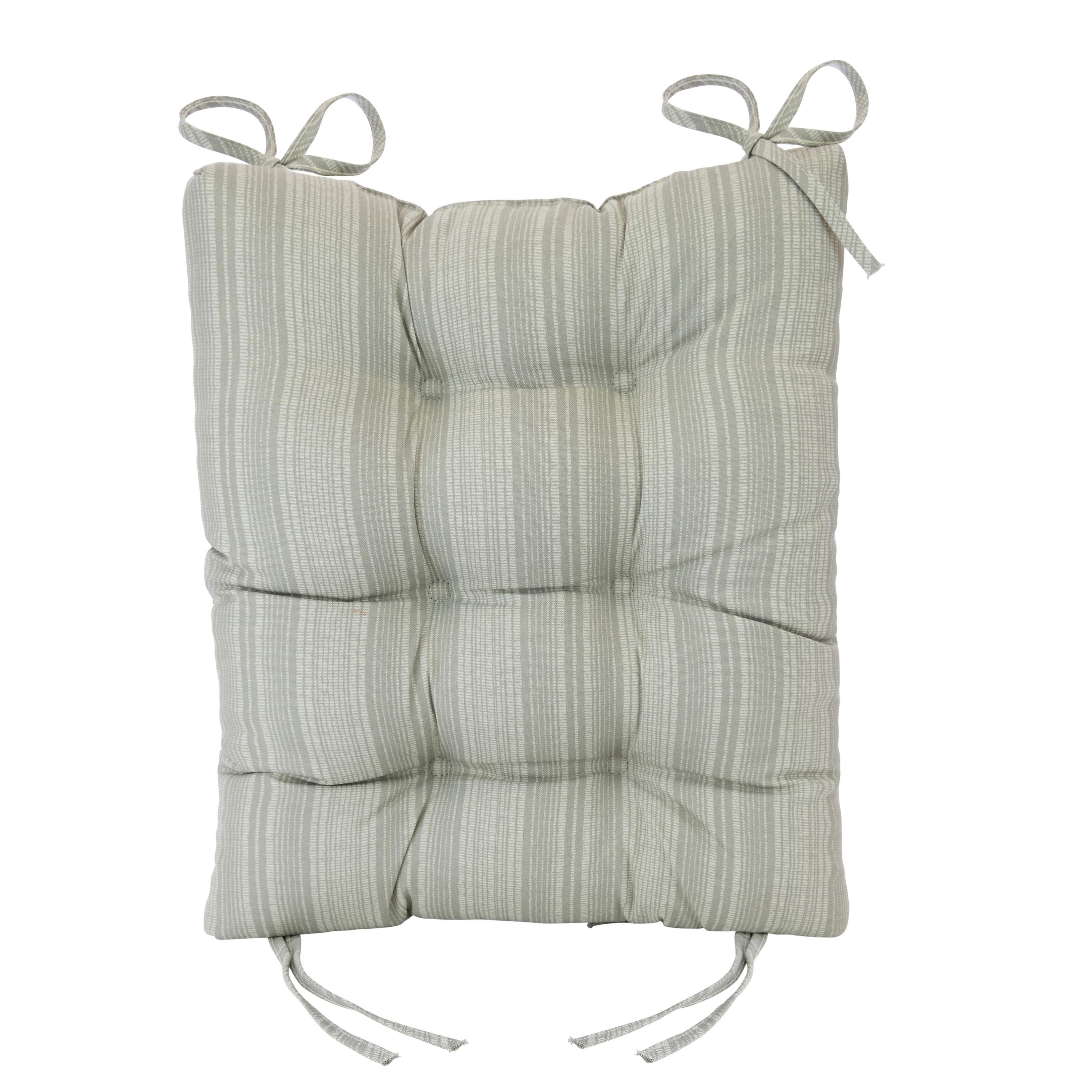 Klear Vu Indoor/Outdoor Boardwalk Stripe Rocking Chair Seat and Seatback Cushion Set
